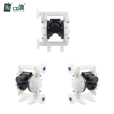 1 นิ้ว PP Center ปั๊มไดอะแฟรม PTFE Air Membrane Pump การถ่ายเทตัวทำละลาย