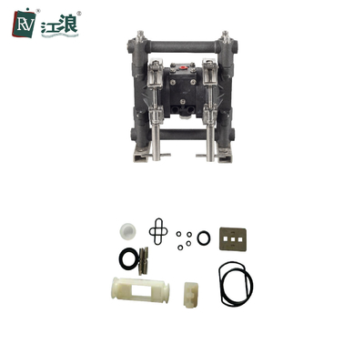 3/8 &quot;Dual Air Operated Diaphragm Pump น้ำเสียจากสารเคมีที่ทนต่อกรด