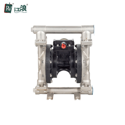 ปั๊มสุญญากาศไดอะแฟรมสแตนเลสถ่ายโอนกรดซัลฟูริกพร้อม PP Air Center 1Inch