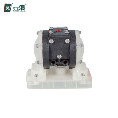 PVDF 1/4 นิ้วแรงดันต่ำนิวเมติกไดอะแฟรมปั๊ม Water Oil Lotion Transfer