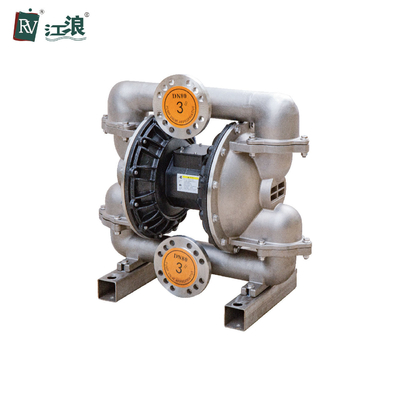 SS316 Air Operated ปั๊มไดอะแฟรมคู่แบบนิวแมติก Water Oil Lotion Acid Transfer