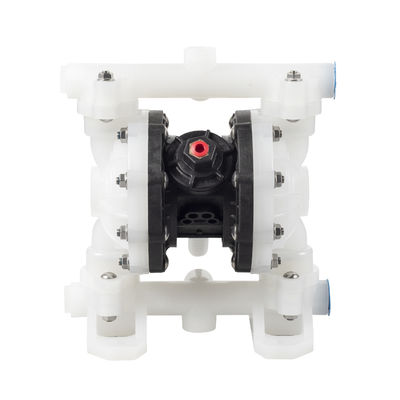 PP 1/2 นิ้ว ปั๊มหมากรุกปนูเมติก ความดันสูงสุด 100psi และการไหลผ่านสูงสุด 15gpm สําหรับอุตสาหกรรม