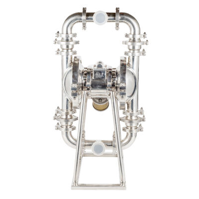 ปั๊มระบายน้ําแบบไดฟรากมสองแบบสแตนเลสประเภทอาหาร