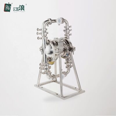 ปั๊มไดอะแฟรม PTFE แบบสุขาภิบาล AODD สำหรับบำบัดน้ำเสีย แรงดันสูงสุด 120 psi