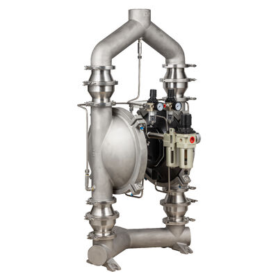 ปั๊มปู๊ดปนิวเมติกแบบใหม่ที่มีแผ่น PTFE และอัตราการไหล 150gpm สําหรับการใช้งานในอุตสาหกรรม