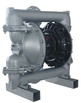 ปั๊มไดอะแฟรม PTFE 120psi สำหรับจัดการอนุภาคของแข็ง ปั๊มไดอะแฟรมแบบลม