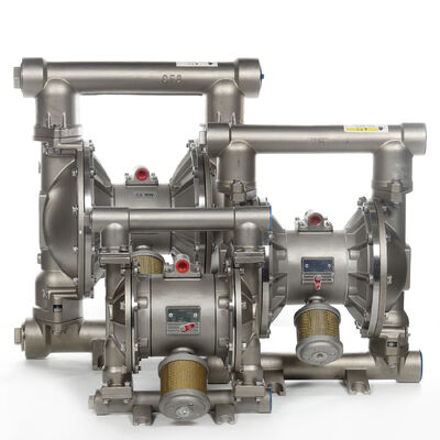 ปั๊มไดอะแฟรมสแตนเลสพร้อมแหล่งพลังงานลมสำหรับการบำบัดน้ำเสียและการชลประทาน