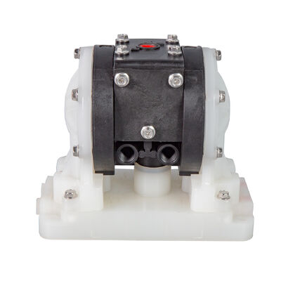 วัสดุ PVDF 1/4 นิ้ว ปั๊มแผ่นผนัง Pneumatic สําหรับสารเคมีกรดแข็งแรง