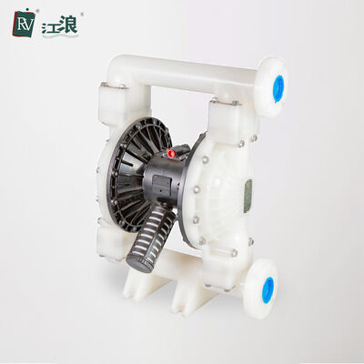 ปั๊ม PTFE PVDF ปั๊มแผ่นผ่าสองแบบแบบปนูเมติก ด้วยอัตราการไหลของ 570L/M สําหรับการโอนสารเคมี