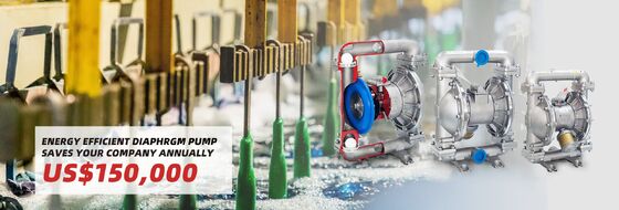 ปั๊มน้ําเปลือกพลาสติกแบบปนิวเมติก 120psi สําหรับการบําบัดและชลประทานน้ําเสีย