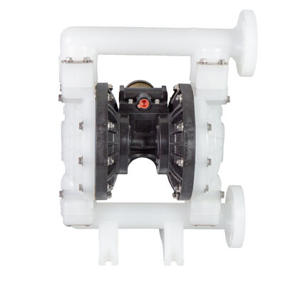 ปั๊มไดอะแฟรมคู่แบบใช้ลมพร้อมเปลือกโพลีโพรพิลีน แรงดันต่ำ และขนาดทางออก 1 1/2 นิ้ว