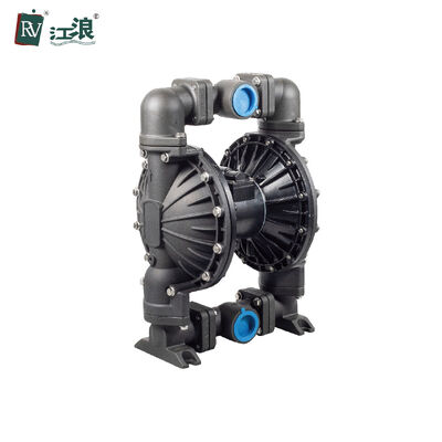 2" อลูมิเนียม Pneumatic Double Diaphragm ปั๊ม 120 Psi การไหลของขนาดใหญ่สําหรับการแปรรูปและการบํารุงน้ําเสีย