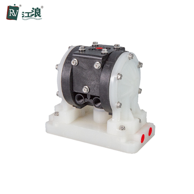 ปั๊มสุญญากาศไดอะแฟรมคู่แบบใช้อากาศ 1/4 &quot;Pp Corrosive Liquid Conveying