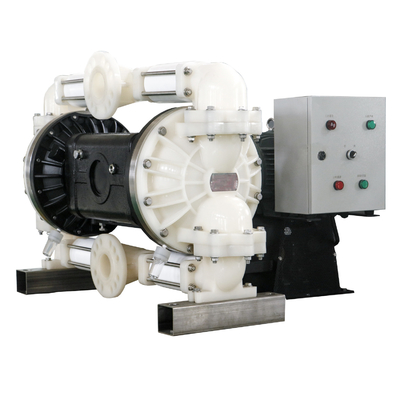 ปั๊มไดอะแฟรมขับเคลื่อนด้วยมอเตอร์พร้อมมอเตอร์ไฟฟ้า 3 นิ้ว PVDF Fuel 5.5KW