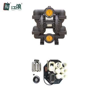 3 "นิวเมติกไดอะแฟรมปั๊มสำหรับน้ำมัน 8 บาร์ Santoprene Aodd ปั๊ม Douctile Iron
