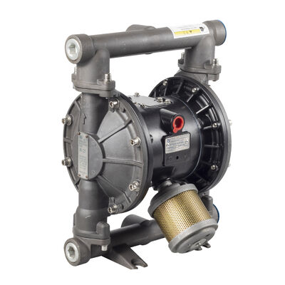ปั๊มไดอะแฟรมอลูมิเนียม 1 นิ้ว ใช้ลม แรงดันสูงสุด 120 psi อัตราการไหล 40 gpm สำหรับบำบัดน้ำเสีย